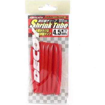 Tube thermorétractable Decoy T-3 rouge taille 4,5 mm