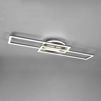 Plafonnier LED pivotant Reality Twist Nickel – contrôle à distance