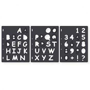 Fiskars Gabarit de découpe Lettres majuscules (x3)