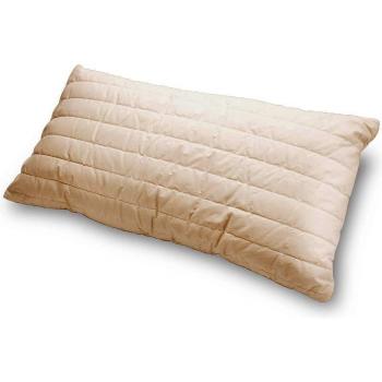 Baumberger Naturkopfkissen – 40 × 80 cm, Bio-Baumwolle/Leinen