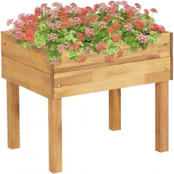 Jardinière en Bois Massif d'Acacia 50 x 40 x 45 cm