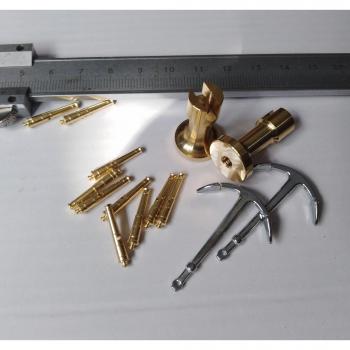 1/96 Harvey Ship Model CNC Brass Accessories Kit with Wooden Barrel