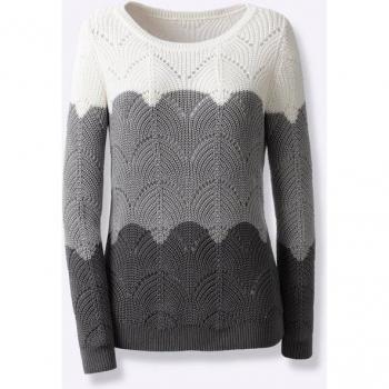 Inspirationen Langarmpullover Damen Schwarz