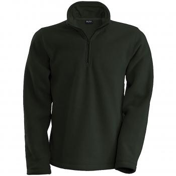 Zip‑Neck Fleece by Enzo Kariban (Dark Grey)