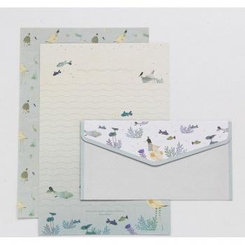 EZONE A5: Papel de Escritura y Sobres con Diseño Floral