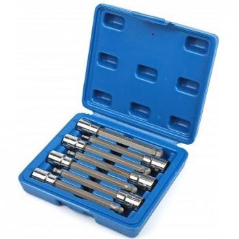 Jeu de douilles HBM 3/8 Allen longues 7 pièces 3 – 10 mm avec tête à bille