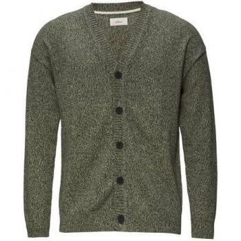 Melierte Strickjacke für Männer von s.Oliver, Größe XXXL