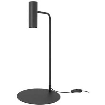 FORLIGHT Lámpara de Mesa con Cabezal Orientable de Aluminio Negro 20x20x65 cm