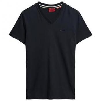 Superdry Navy Short Sleeve Tee with Embroidered Logo – 2XL