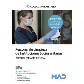 Personal de Limpieza de Instituciones Sociosanitarios. Test del Temario General (Tapa blanda).