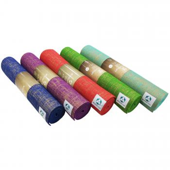 Tappetino Pratica Yoga Naturale Iuta Robusto Blu