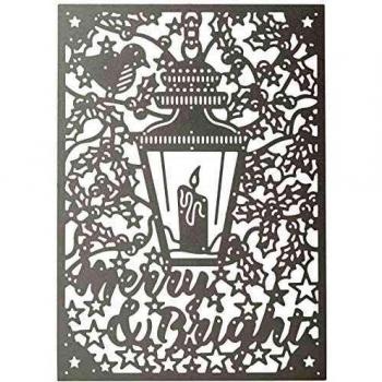 Merry & Bright Themed Steel Die with Magnetic Storage for Christmas Cards (First Edition)