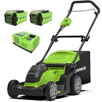 Greenworks Akku-Rasenmäher G40LM41K2XF (mit 2x2Ah Akku & Schnellladegerät)