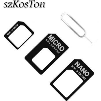 4in1 SIM Adapter Set für iPhone 6, 7 Plus, Huawei P8 und Xiaomi