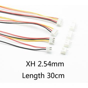10 Pack JST XH2.54 30cm Wire Cable Connectors, 2/3/4/5/6 Pin Male/Female, 26AWG