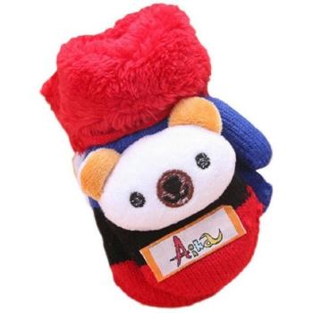 Guante de bebé Auxma para niños y muchachos con diseño lindo y engrosamiento para el frío del invierno