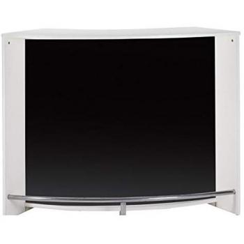 Meuble Comptoir Polyvalent Noir et Blanc 134,5 × 55,3 × 104,8 cm