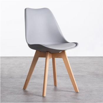 Silla Malmö Gris Sofisticada 85x45x48