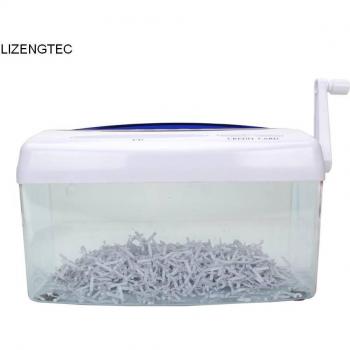 LIZENGTEC A4 Mini Manual Shredder for Photos, Cards, and Paper