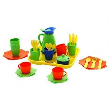 WADER QUALITY TOYS Service auf Tablett 34-teilig