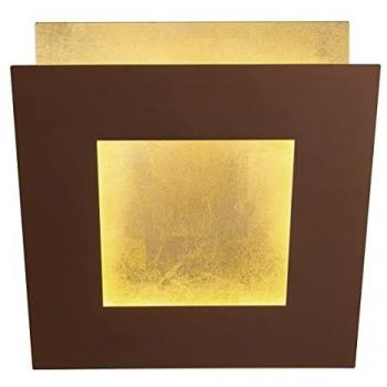 Dalia 40cm Wall Fixture, 40W LED, 3000K, 2800lm, Gold/Rust Brown