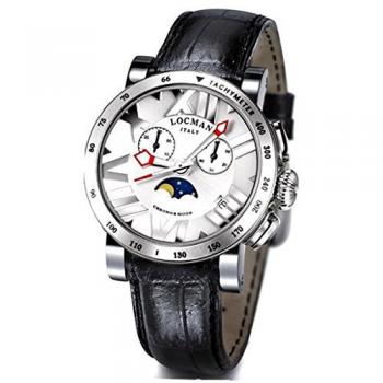 Locman 0294TAWHNNKCPSK Men's Waterproof Leather Strap Watch