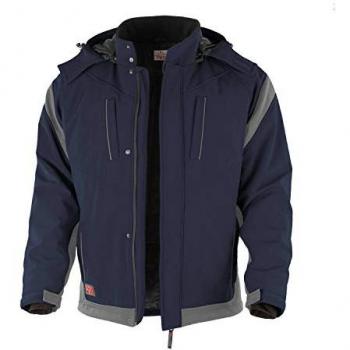 QUALITEX SOFTSHELL ARBEITSJACKEN PRO Winter marine/grau Damen 56 Herren 3XL
