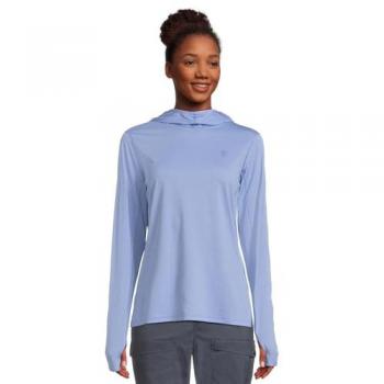Abisko Sun Donna Hoodie Fjällräven Blu (M)