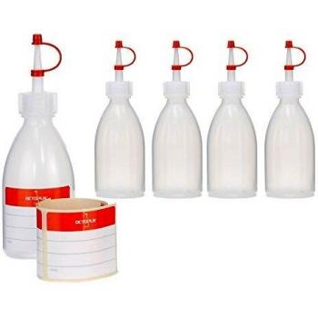 Octopus Quetschflaschen 5 x 100 ml mit Tropfverschluss
