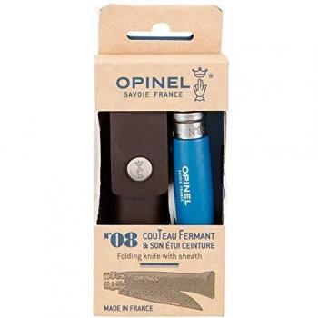 Opinel 08 Blue Sheath – Coltellino in Pelle Sintetica