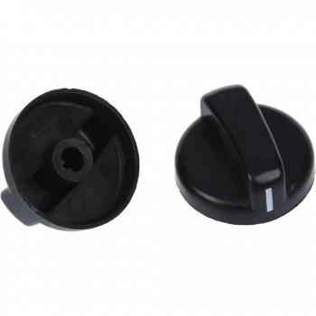 Black Plastic Gas Cooker Control Knobs Set