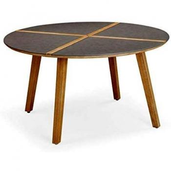 Barletta 140 cm Grandis‑Holztisch – Grau/Natur