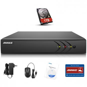 ANNKE 8 Channel 3K Lite H.265+ DVR with 1TB Hard Drive