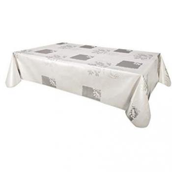 Provence Vera Nappe Rectangulaire 140 × 200 cm en toile cirée blanche