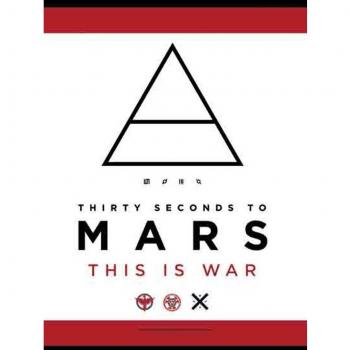 30 Seconds to Mars – This Is War Konzert‑Poster Flagge