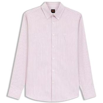 Men's L Light Pastel Purple Boss Ricoplus 10275449 Shirt
