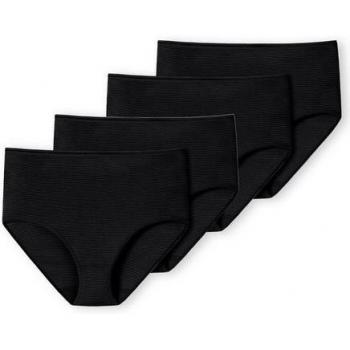 Schiesser Weicher Midi Slip 4er Pack Schwarz