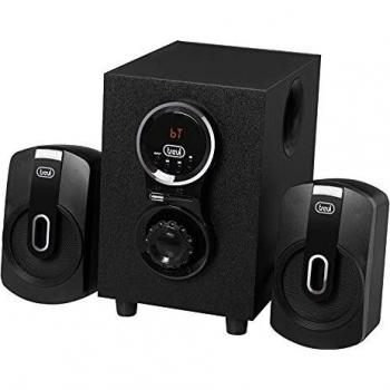 Trevi AVX 615 BT Estantería: altavoces 2‑Vía con subwoofer 2.1, 30 W, Negro