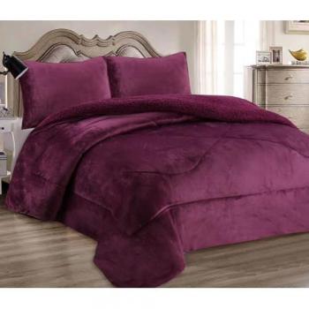 Manta de Terciopelo Gruesa para Cama con Fundas Almohada
