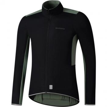 Schwarz-Grüne Shimano Evolve Jacke (M)