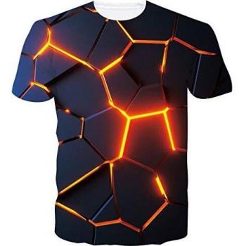 Tee 3D Sanguinoso Palma Rosso Nero M