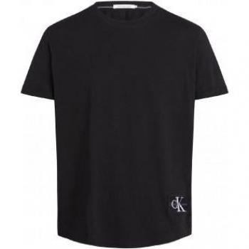 T-shirt Preta Calvin Klein Jeans Badge Turn Up