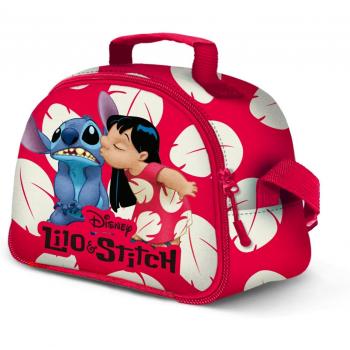 Lilo y Stitch Kiss-Merendero Thermal Lunch Bag, Rojo