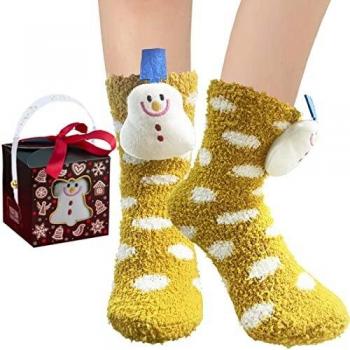 Pupazzo di Neve in Tocco: Calzini Soft per Donna