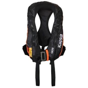 Hammar MA1 Kappa 180N Dual‑Crotch Inflatable Safety Jacket – Black, Unisex One‑Size