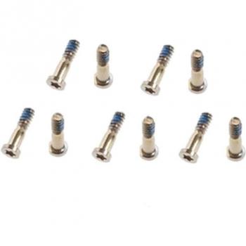Kit de tornillos de cinco puntas para pantalla de 6.ª generación, 50 piezas, color blanco plateado