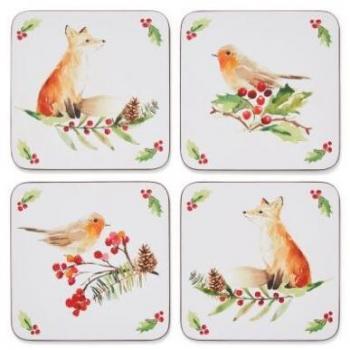 Winters Tale Placemats Gift Set, Four Piece Set