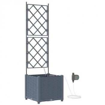 Maceta Vertical Gris Claro 40 x 40 x 142 cm