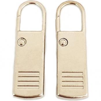 Metal Zipper Pull Kit – 4× Removable Head Sliders for Shoes, Bags, and DIY Sewing