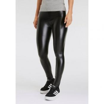 Sarlini Glänzende Leggings im Lederlook